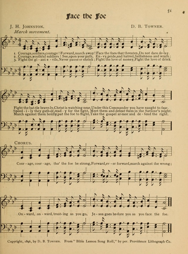 Bible Study Songs: for junior societies, junior and primary Sunday schools page 51