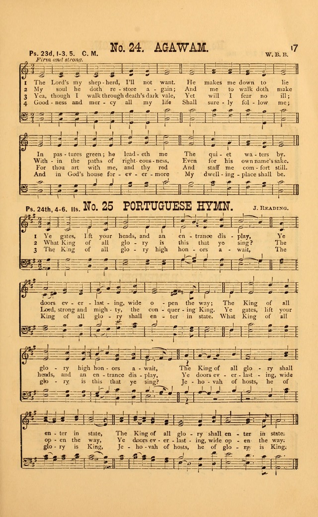 Bible Songs: consisting of selections from the psalms, set to music, suitable for Sabbath Schools, Prayer Meetings, etc. page 17