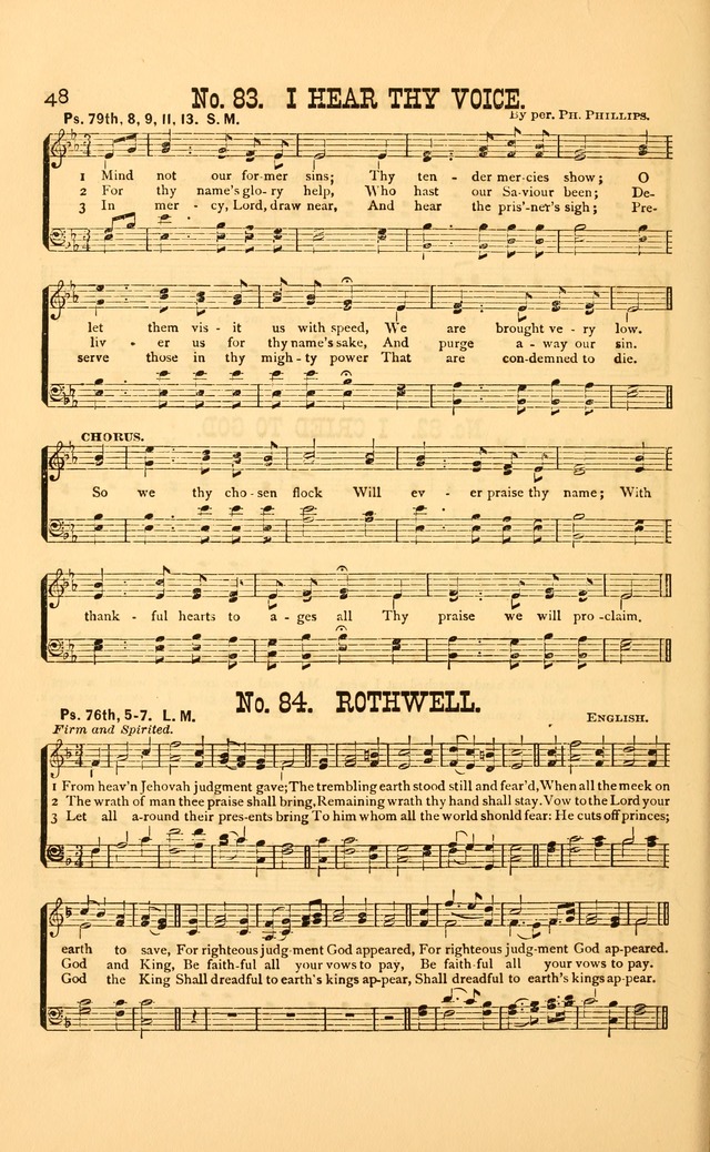 Bible Songs: consisting of selections from the psalms, set to music, suitable for Sabbath Schools, Prayer Meetings, etc. page 48