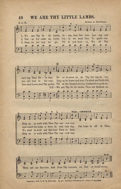 Beautiful Songs of Zion: a Collection of New and Old Songs Suited to All Kinds of Religious Work and Worship page 51