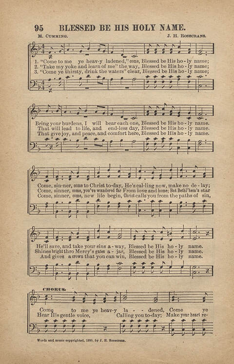Beautiful Songs of Zion: a Collection of New and Old Songs Suited to All Kinds of Religious Work and Worship page 98