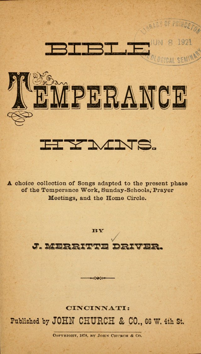 Bible Temperance Hymns page 2