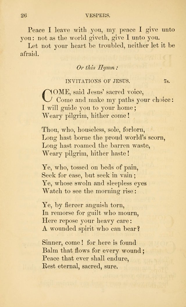 Book of vespers: an order of evening worship ; with select Psalms and hymns. page 33
