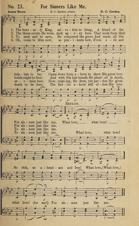 Beth-el Bells: a book of gospel songs for all christian work and worship page 23