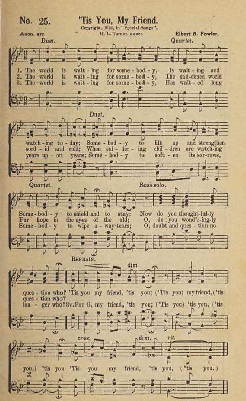 Beth-el Bells: a book of gospel songs for all christian work and worship page 25