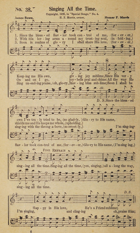 Beth-el Bells: a book of gospel songs for all christian work and worship page 36