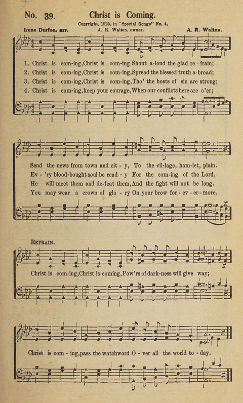 Beth-el Bells: a book of gospel songs for all christian work and worship page 37