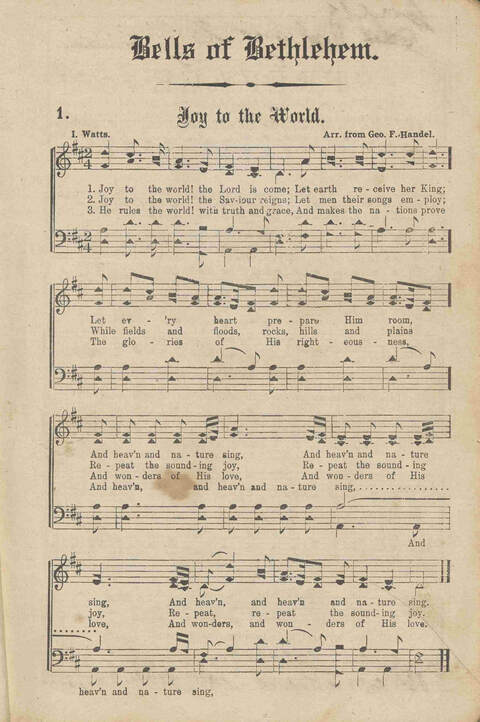 Bells of Bethlehem: a book of gospel songs page 4