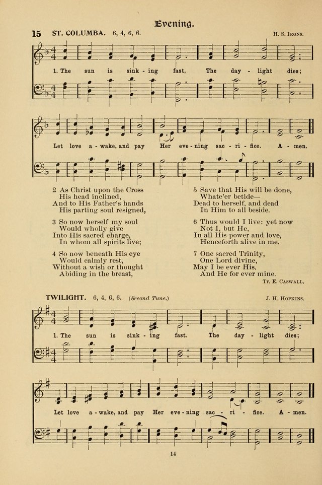 Hymnal Companion to the Prayer Book with Accompanying Tunes (Second Edition) page 15