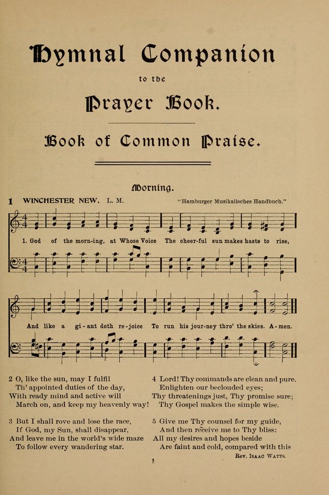 Hymnal Companion to the Prayer Book with Accompanying Tunes (Second Edition) page 2