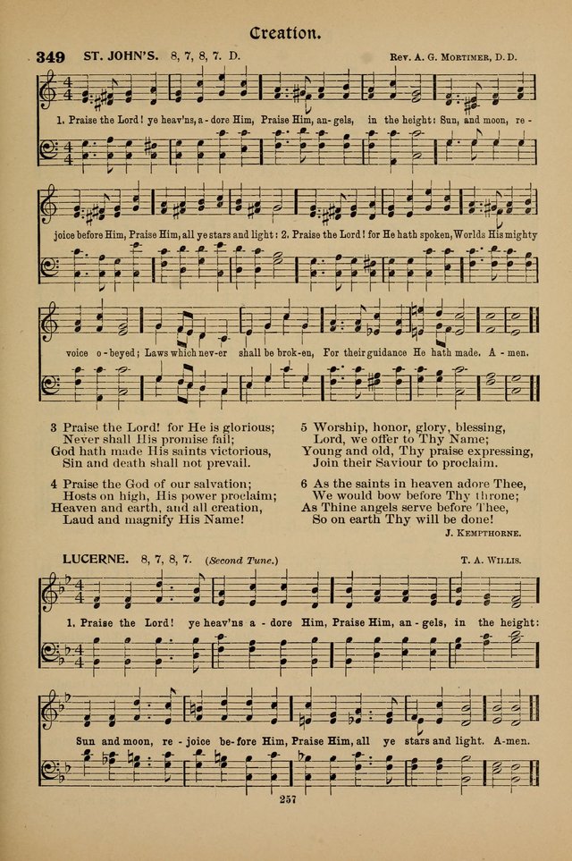 Hymnal Companion to the Prayer Book with Accompanying Tunes (Second Edition) page 258