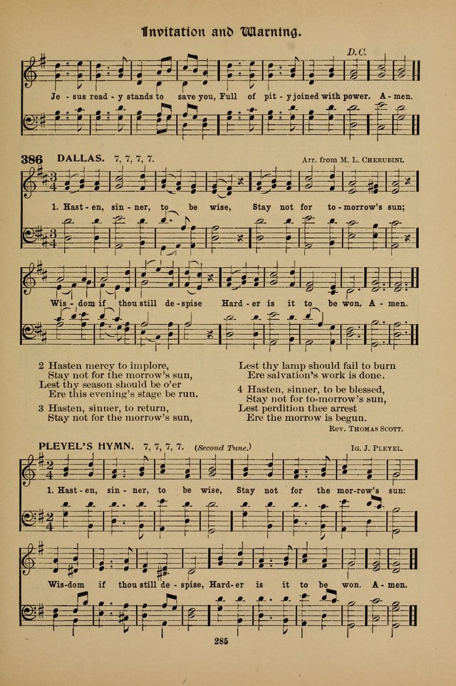 Hymnal Companion to the Prayer Book with Accompanying Tunes (Second Edition) page 286