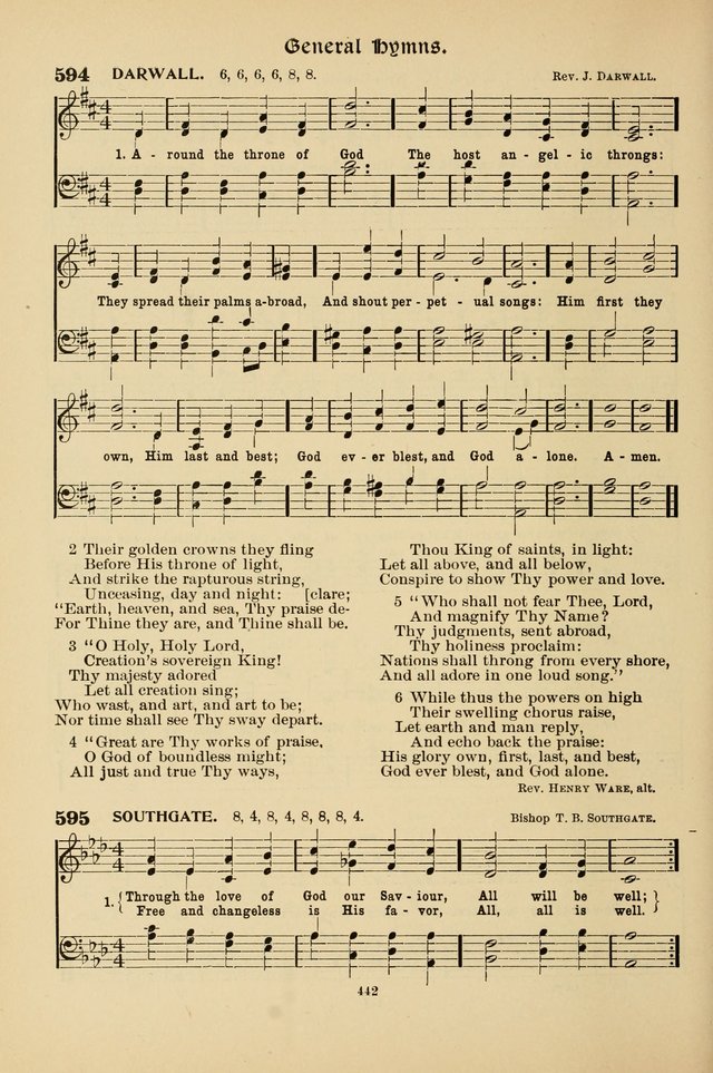 Hymnal Companion to the Prayer Book with Accompanying Tunes (Second Edition) page 443