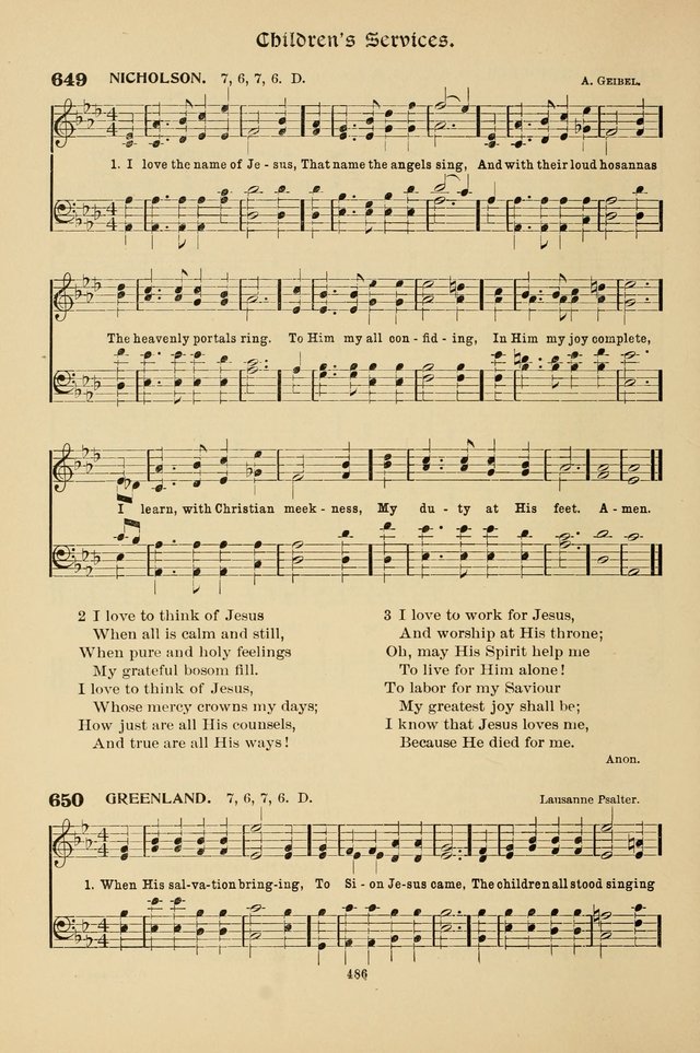 Hymnal Companion to the Prayer Book with Accompanying Tunes (Second Edition) page 487