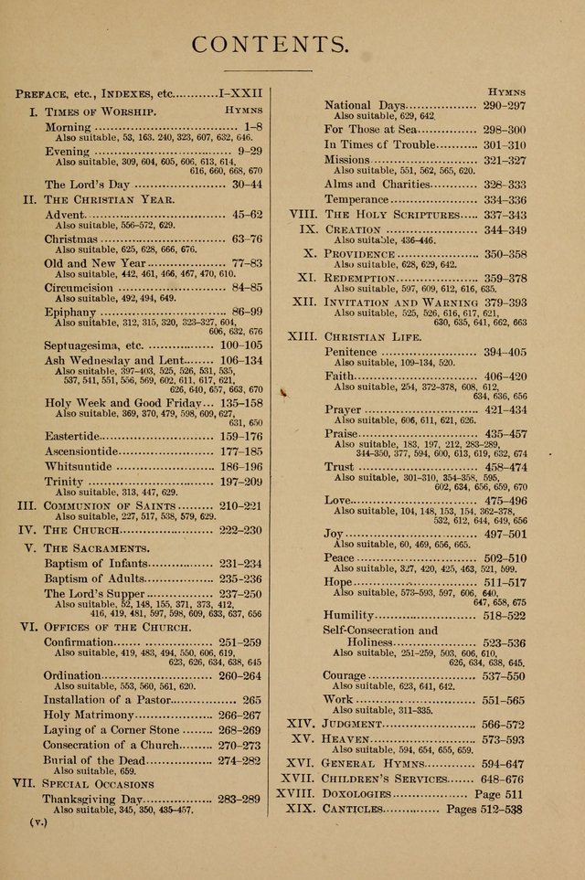 Hymnal Companion to the Prayer Book with Accompanying Tunes (Second Edition) page ix