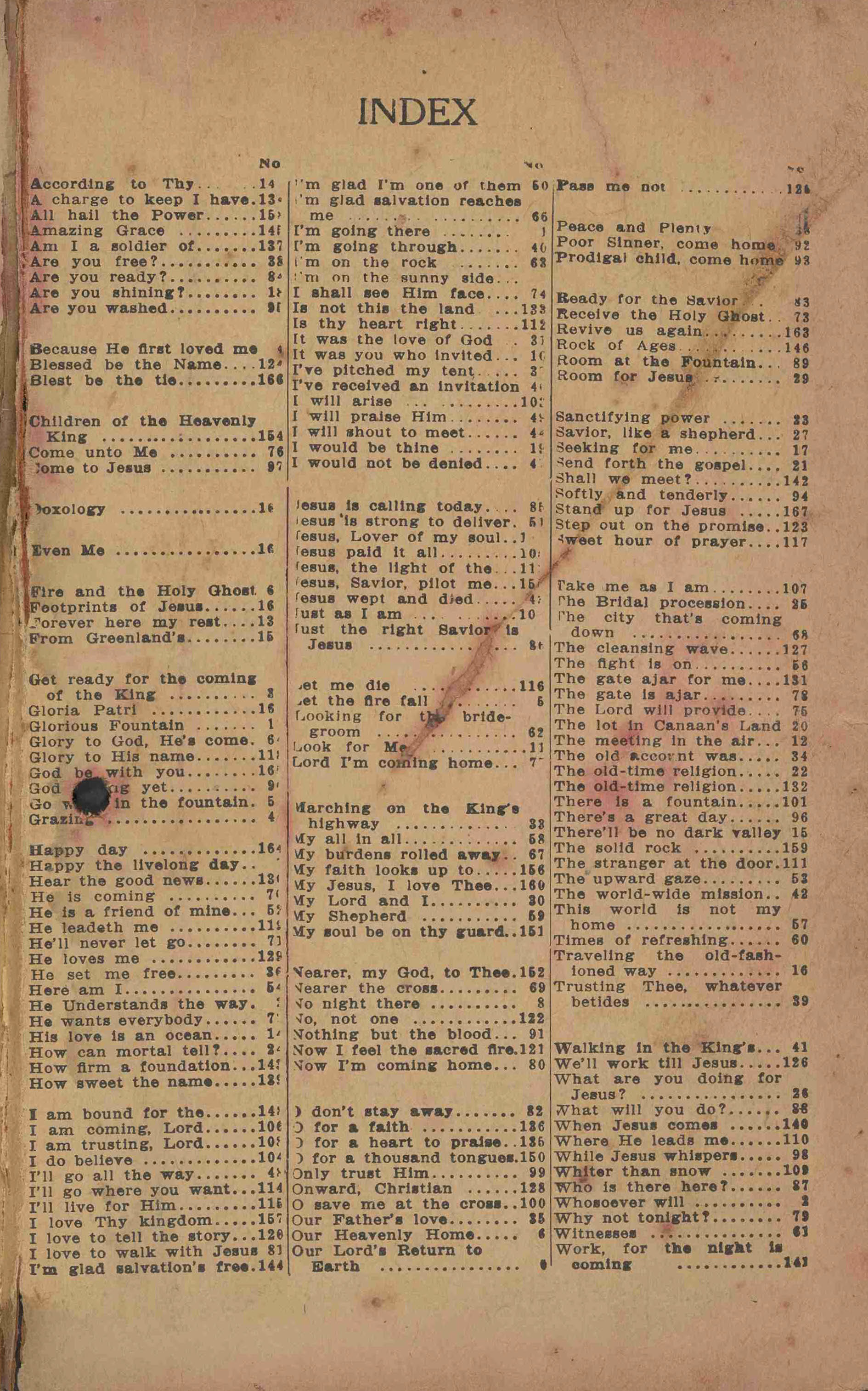 The Bread of Life Songs page 129