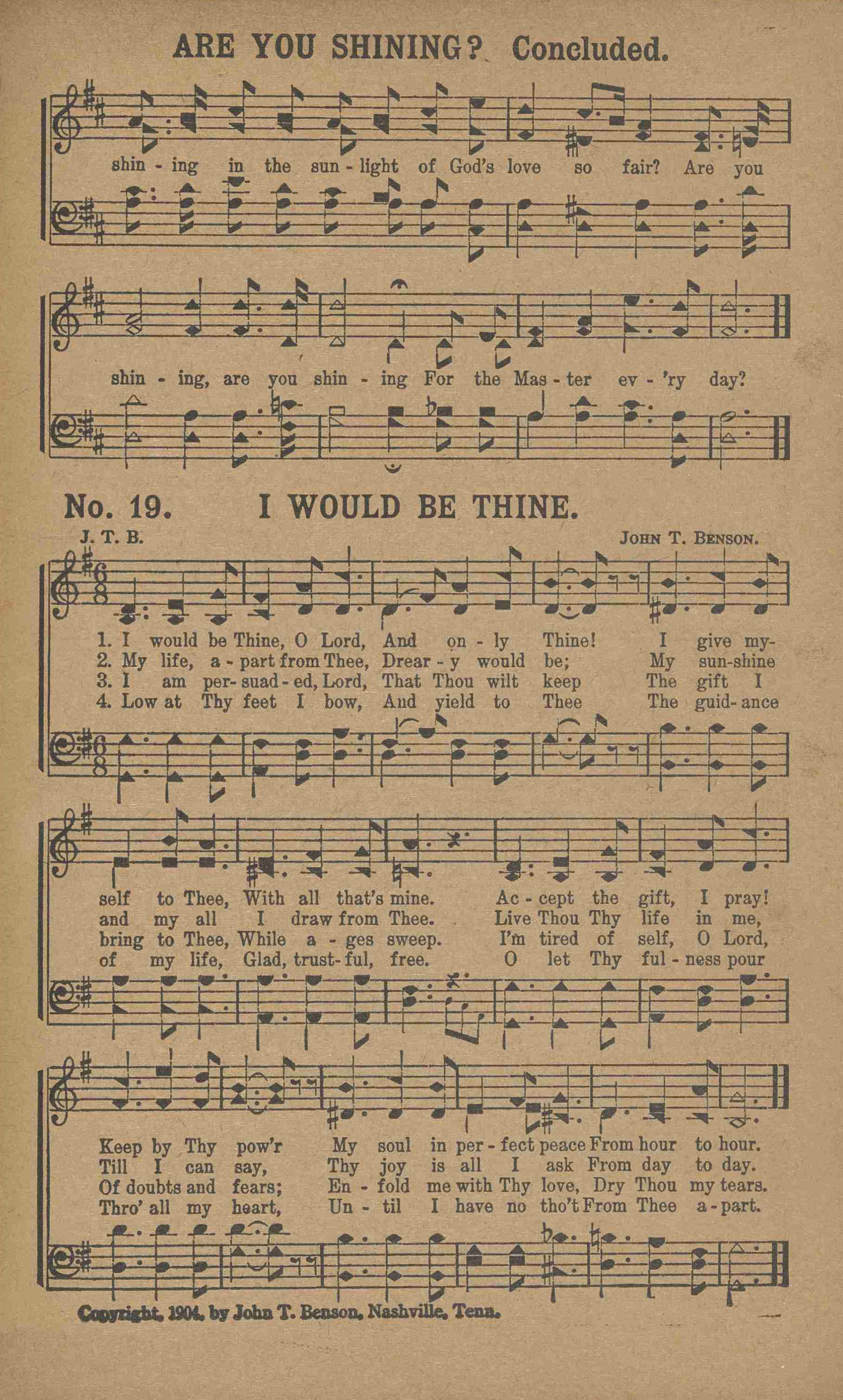 The Bread of Life Songs page 19