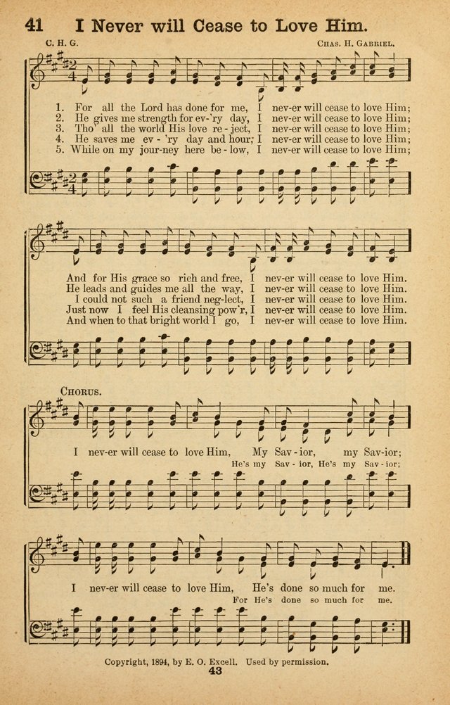 The Bow of Promise: hymns new and old for missionary and revival meetings and Sabbath-schools page 46