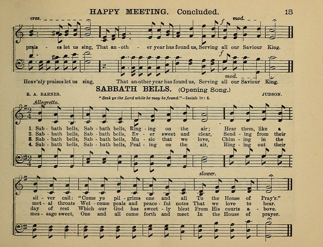 The Banner of Victory: a choice selection of songs, duets, quartets, and choruses, for Sunday schools, prayer and praise meetings, and the fireside page 15