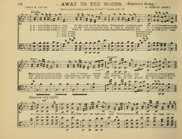 The Banner of Victory: a choice selection of songs, duets, quartets, and choruses, for Sunday schools, prayer and praise meetings, and the fireside page 18
