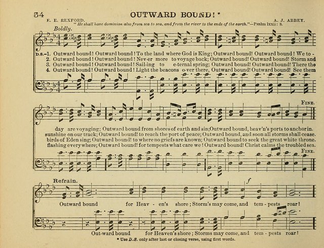 The Banner of Victory: a choice selection of songs, duets, quartets, and choruses, for Sunday schools, prayer and praise meetings, and the fireside page 54