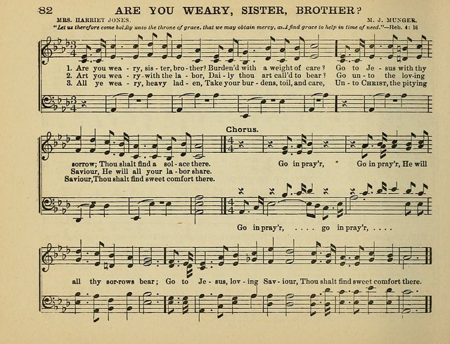 The Banner of Victory: a choice selection of songs, duets, quartets, and choruses, for Sunday schools, prayer and praise meetings, and the fireside page 82