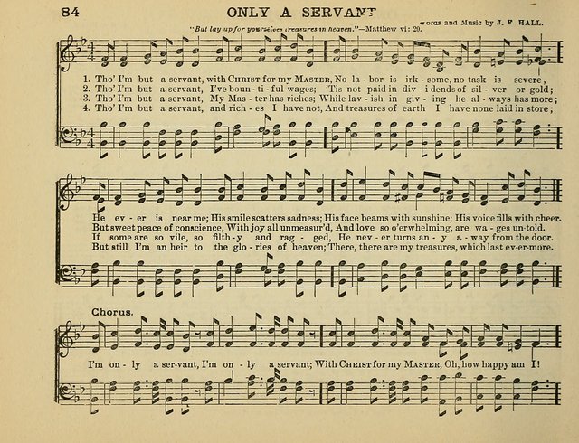 The Banner of Victory: a choice selection of songs, duets, quartets, and choruses, for Sunday schools, prayer and praise meetings, and the fireside page 84