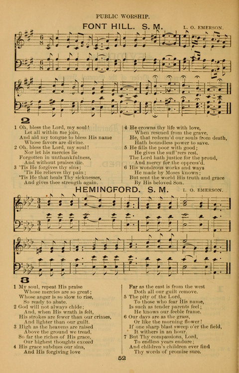 Book of Worship: with tunes page 52
