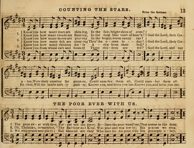 The Cherub: a collection of songs for Sabbath schools and Sabbath evenings page 13