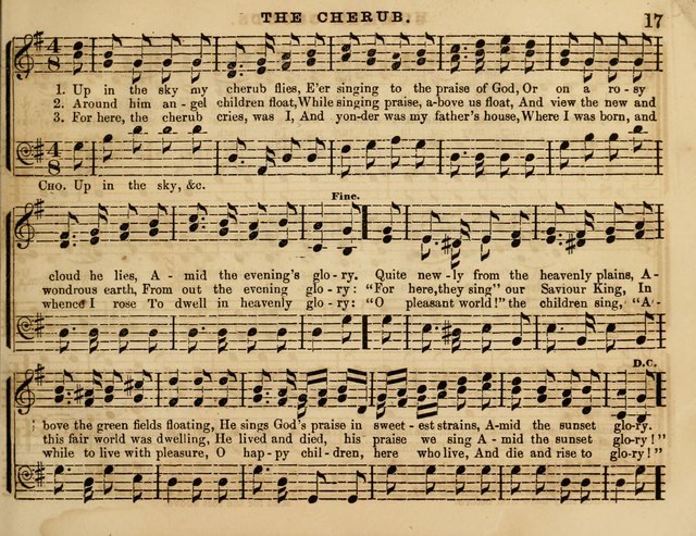 The Cherub: a collection of songs for Sabbath schools and Sabbath evenings page 19