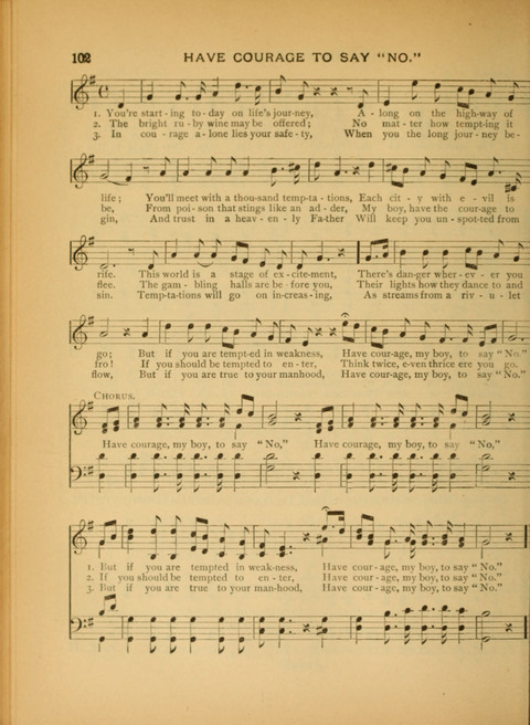 The Carol: a book of religious songs for the Sunday school and the home page 102