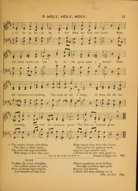 The Carol: a book of religious songs for the Sunday school and the home page 11