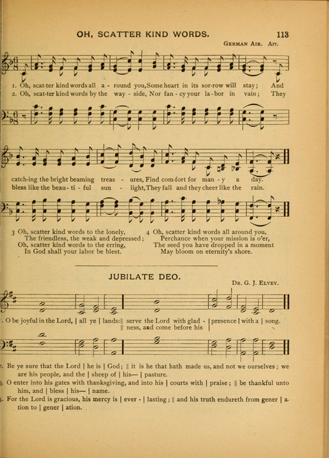 The Carol: a book of religious songs for the Sunday school and the home page 113
