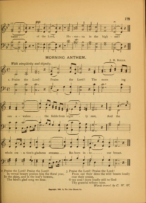 The Carol: a book of religious songs for the Sunday school and the home page 175