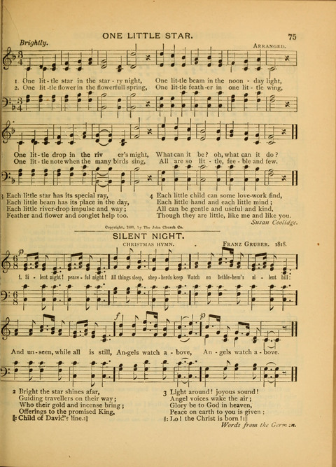 The Carol: a book of religious songs for the Sunday school and the home page 75