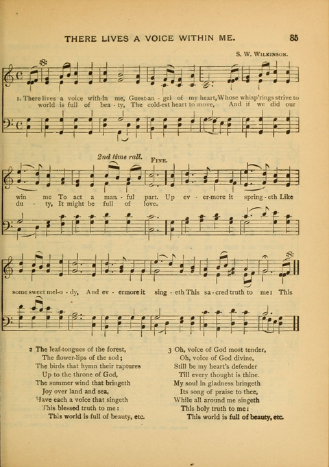 The Carol: a book of religious songs for the Sunday school and the home page 85