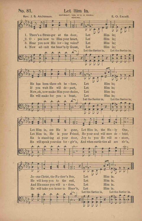 Crowns: a collection of church, Sunday school and revival hymns page 81