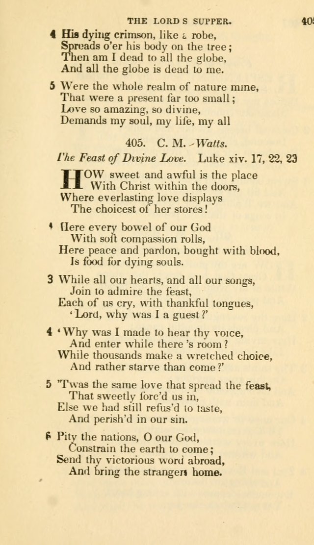 The Choice: in two parts; Part I, containing Psalms and hymns, Part II, containing spiritual songs; designed for public and private worship (6th ed.) page 240