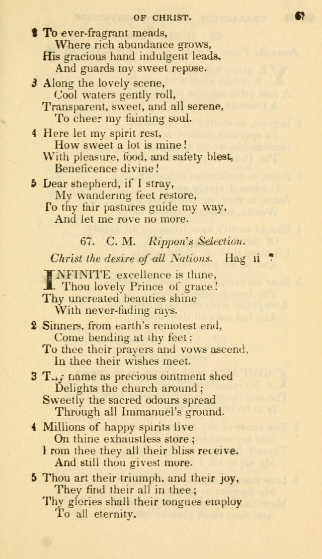 The Choice: in two parts; Part I, containing Psalms and hymns, Part II, containing spiritual songs; designed for public and private worship (6th ed.) page 64