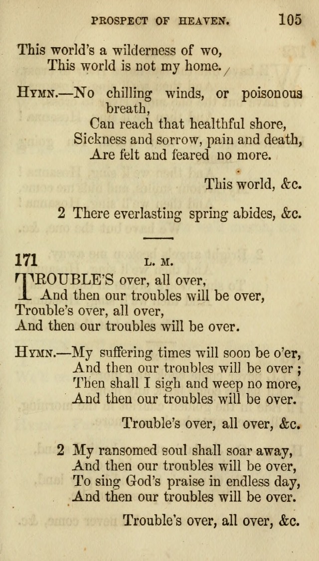 The Chorus: or, a collection of choruses and hymns, selected and original, adapted especially to the class-room, and to meetings for prayer and Christian conference (7th ed., Imp. and Enl.) page 105