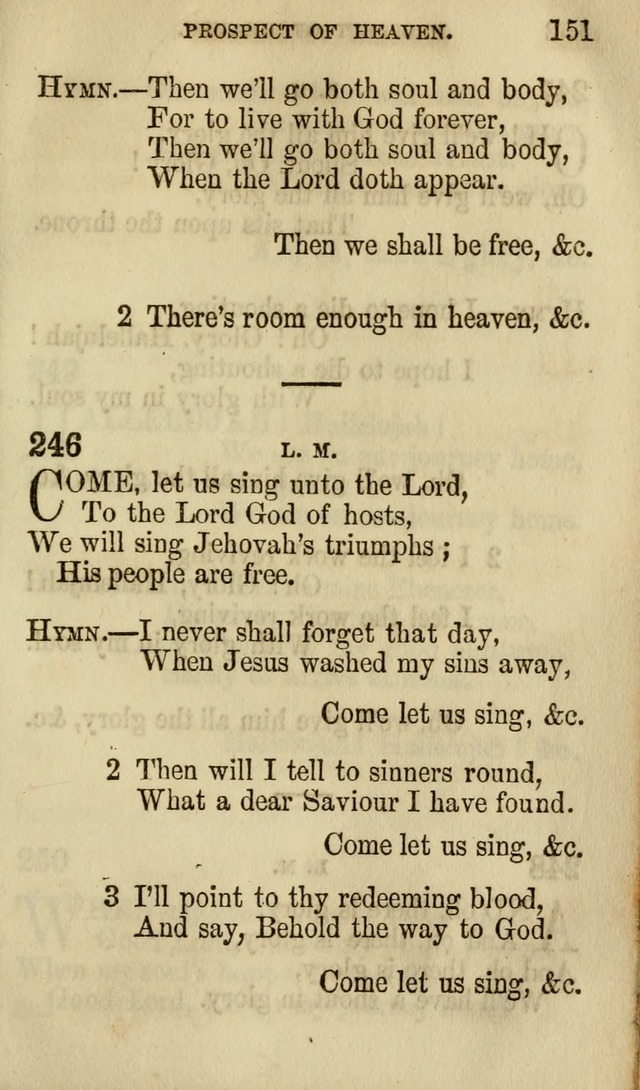 The Chorus: or, a collection of choruses and hymns, selected and original, adapted especially to the class-room, and to meetings for prayer and Christian conference (7th ed., Imp. and Enl.) page 151