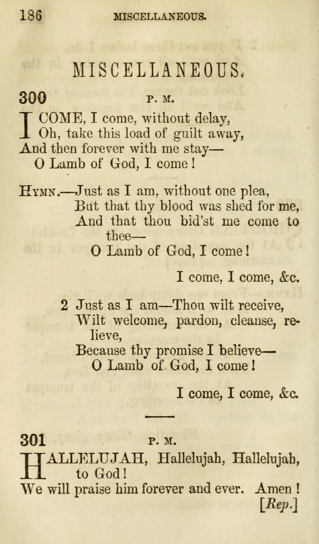 The Chorus: or, a collection of choruses and hymns, selected and original, adapted especially to the class-room, and to meetings for prayer and Christian conference (7th ed., Imp. and Enl.) page 186