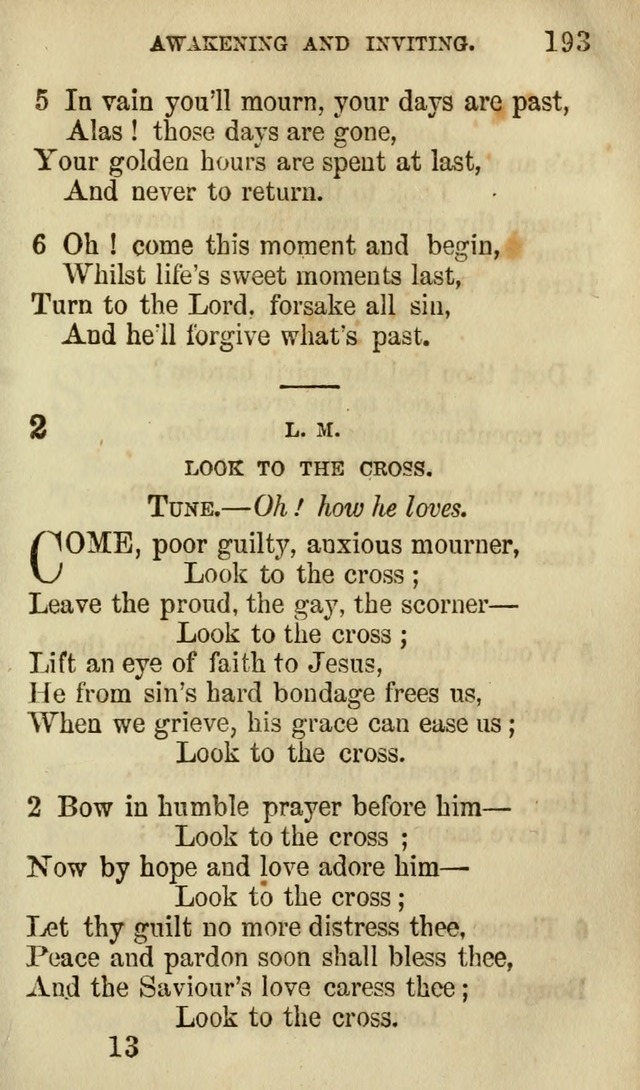 The Chorus: or, a collection of choruses and hymns, selected and original, adapted especially to the class-room, and to meetings for prayer and Christian conference (7th ed., Imp. and Enl.) page 193
