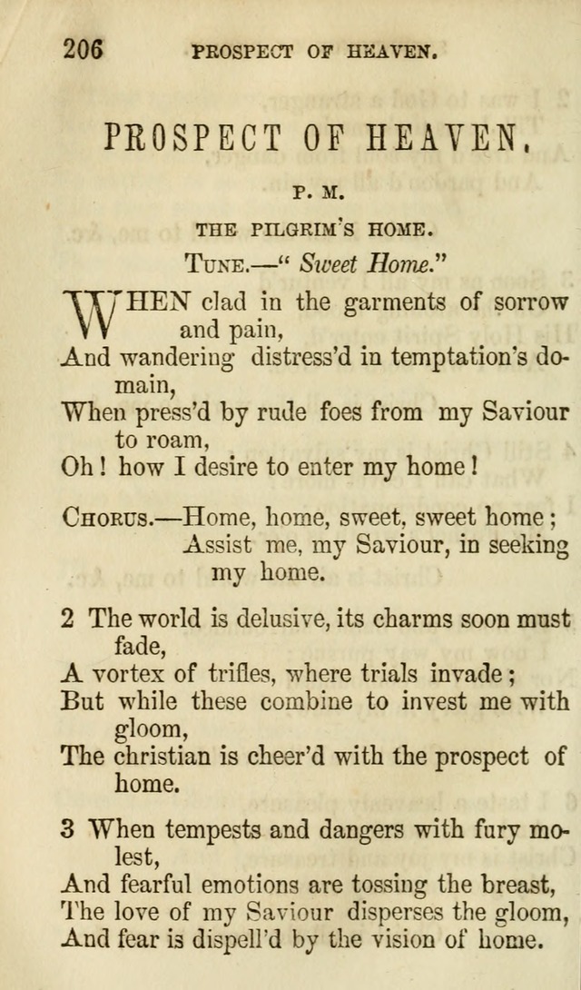 The Chorus: or, a collection of choruses and hymns, selected and original, adapted especially to the class-room, and to meetings for prayer and Christian conference (7th ed., Imp. and Enl.) page 206