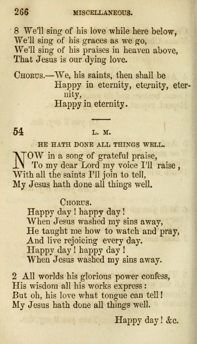 The Chorus: or, a collection of choruses and hymns, selected and original, adapted especially to the class-room, and to meetings for prayer and Christian conference (7th ed., Imp. and Enl.) page 266
