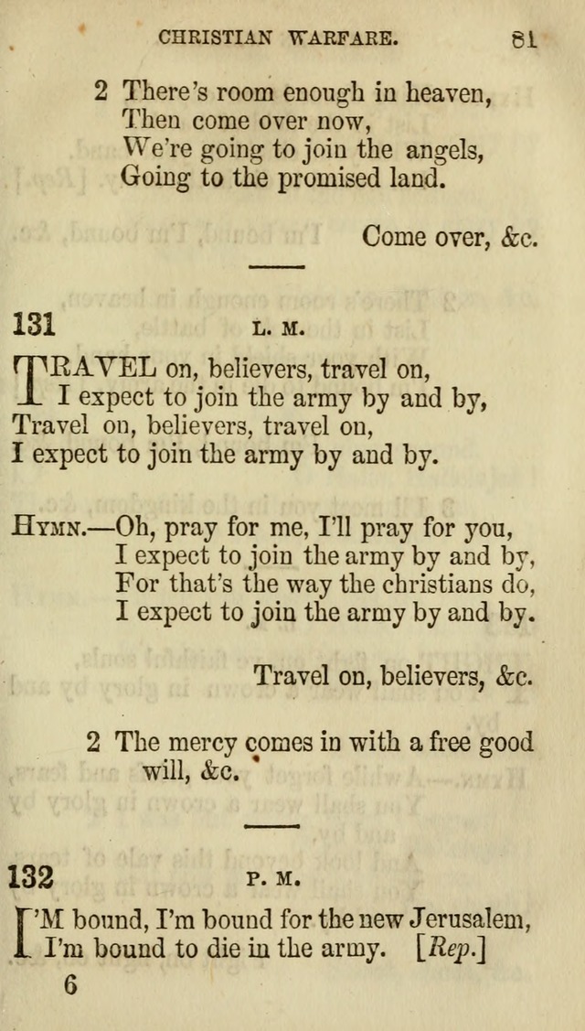 The Chorus: or, a collection of choruses and hymns, selected and original, adapted especially to the class-room, and to meetings for prayer and Christian conference (7th ed., Imp. and Enl.) page 81
