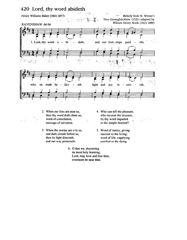 Lord Thy Word Abideth Hymnary Org