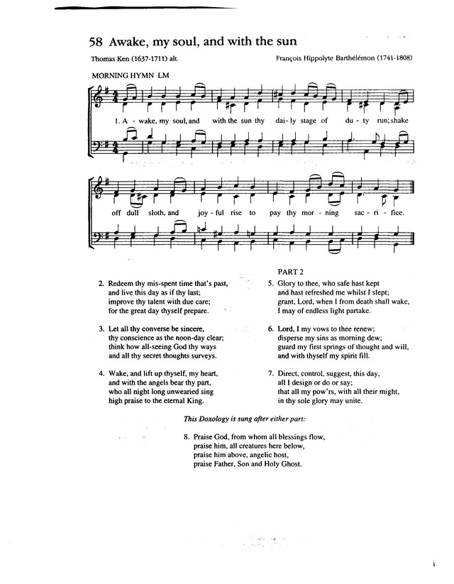 Complete Anglican Hymns Old and New 58. Awake, my soul, and with the sun |  Hymnary.org