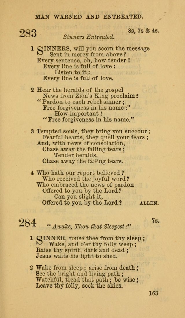 The Canadian Baptist Hymn Book page 163