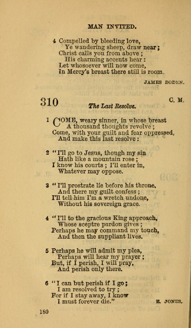 The Canadian Baptist Hymn Book page 180